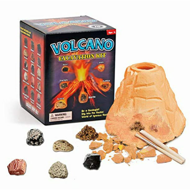 Volcanic Digging Mining Excavation Kit Dig Out Your Own Rock Stone Specimens Set 